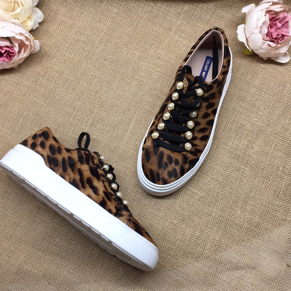 Stuart Weitzman Embellished Platform Sneakers 7 - image 7